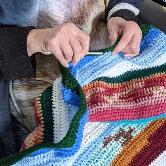 handmade knit dog sweater medium - Picture 4 of 4